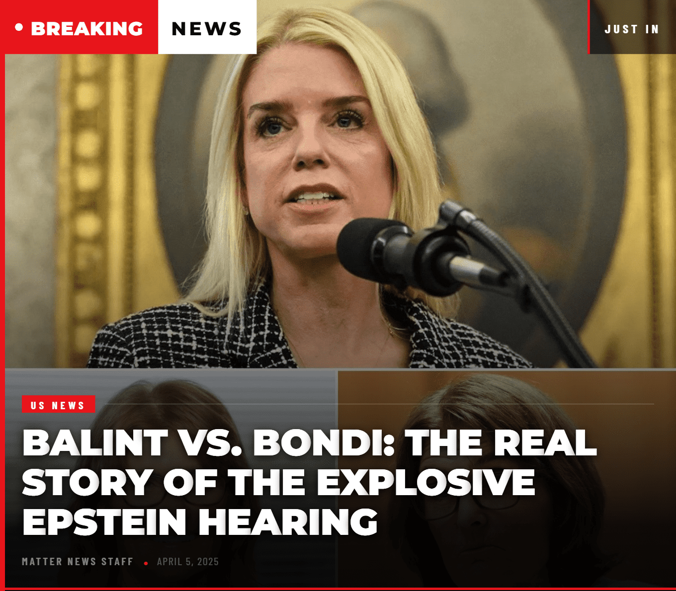 Balint vs. Bondi: The Real Story of the Explosive Epstein Hearing