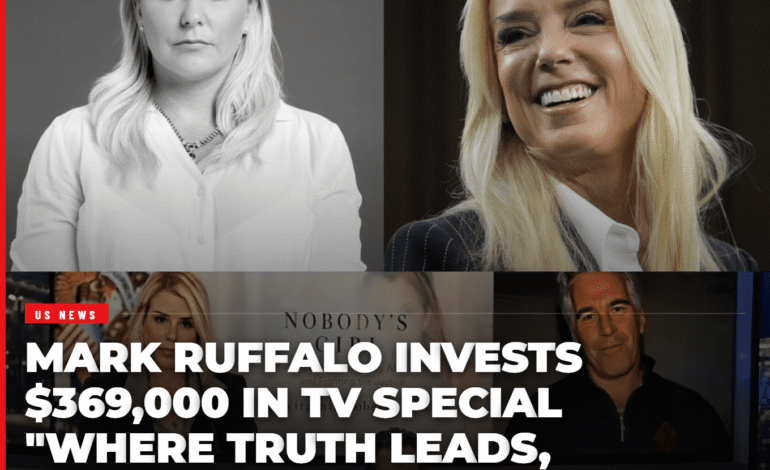 Mark Ruffalo Invests $369,000 in TV Special “Where Truth Leads, Justice Follows”