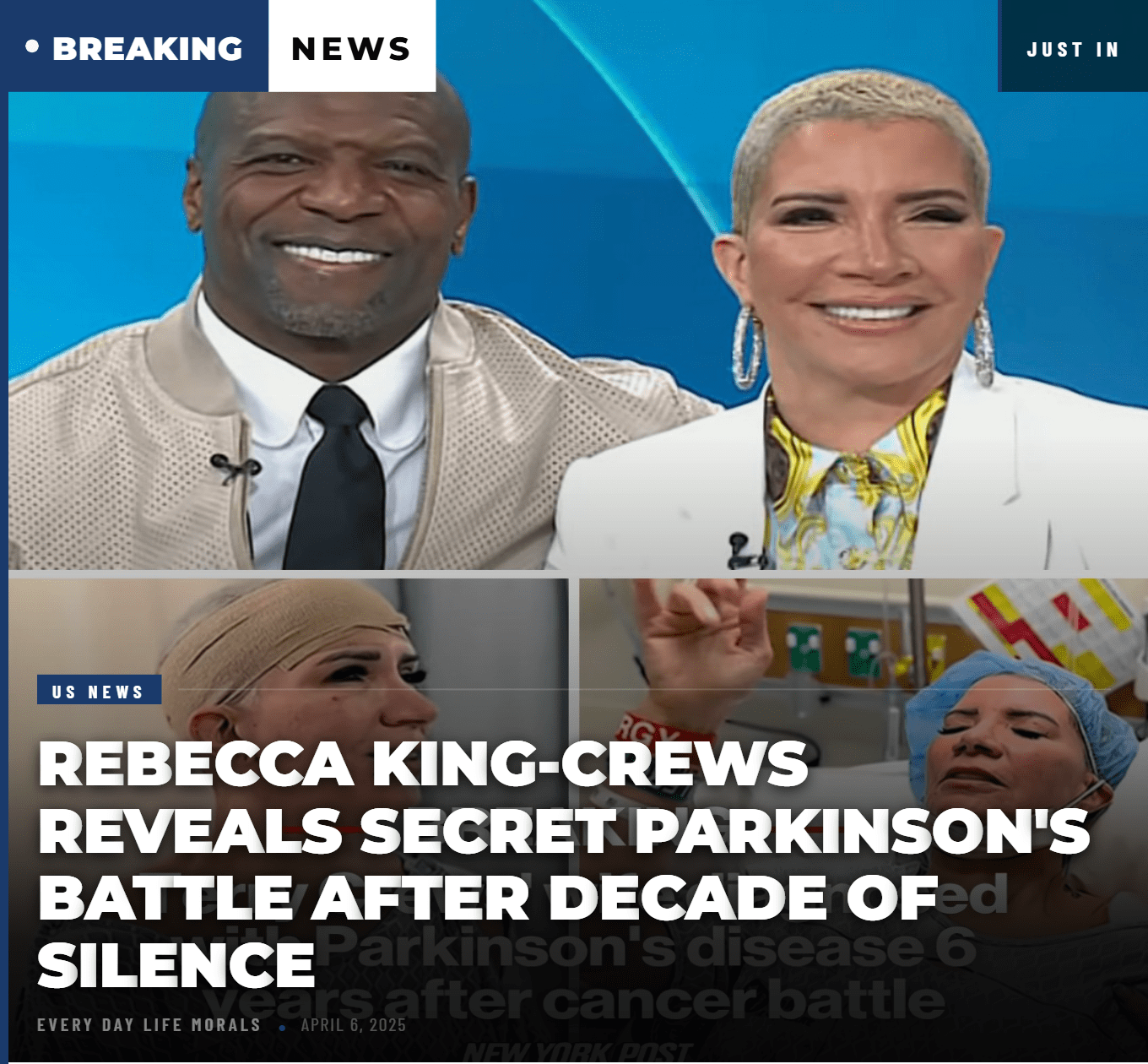 Rebecca King-Crews Reveals Secret Parkinson’s Battle After Decade of Silence