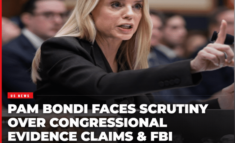 Pam Bondi Faces Scrutiny Over Congressional Evidence Claims & FBI Testimony